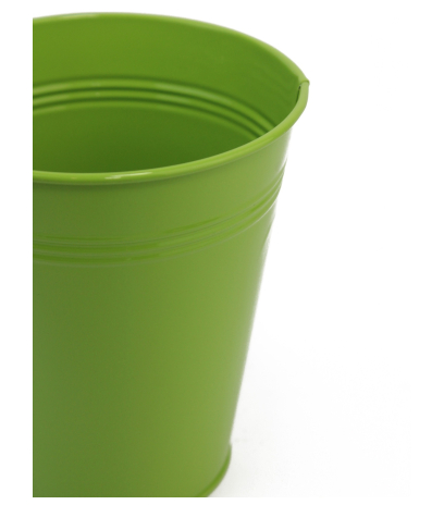 Pot en zinc vert