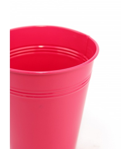 Pot en zinc fuchsia