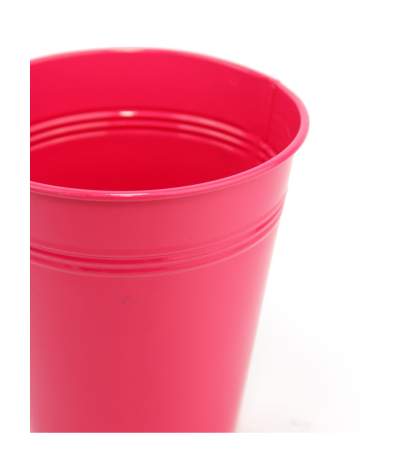 Pot en zinc fuchsia