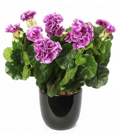Grand géranium artificiel violet