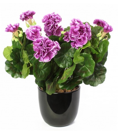 Grand géranium artificiel violet