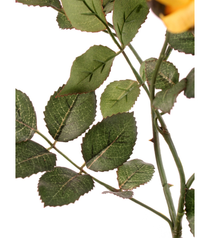Rameau de roses jaunes artificielles