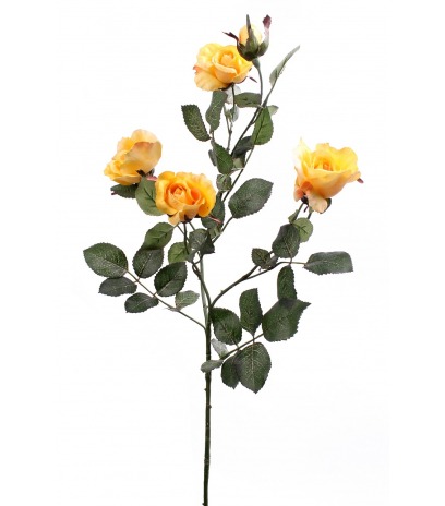 Rameau de roses jaunes artificielles