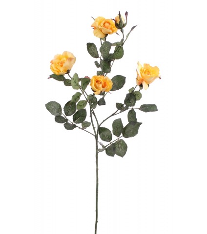 Rameau de roses jaunes artificielles