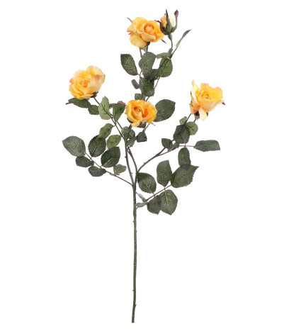 Rameau de roses jaunes artificielles