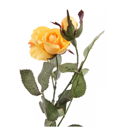 Rameau de roses jaunes artificielles