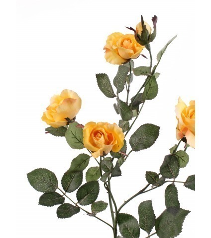 Rameau de roses jaunes artificielles