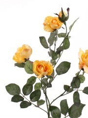 Rameau de roses jaunes artificielles