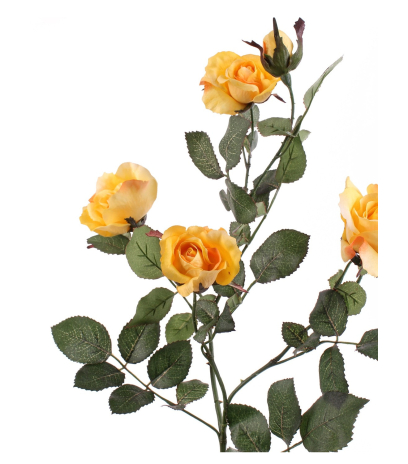 Rameau de roses jaunes artificielles