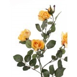 Rameau de roses jaunes artificielles