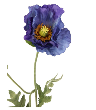 Coquelicot artificiel bleu