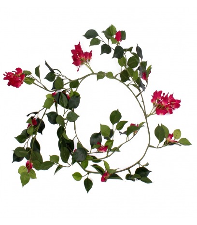 Guirlande de bougainvillée artificielle