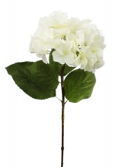 Tige d'hortensia artificielle blanche