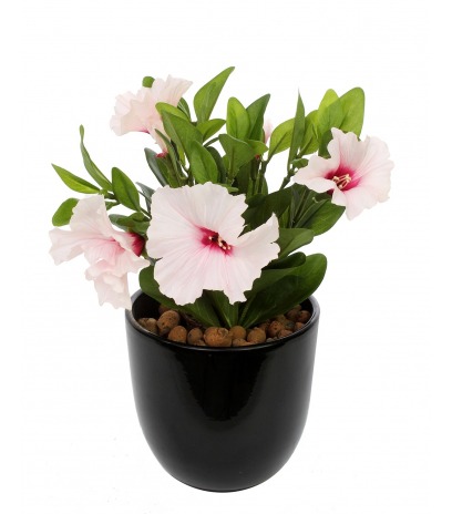 Pétunia artificiel rose blanc