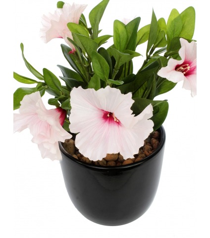 Pétunia artificiel rose blanc