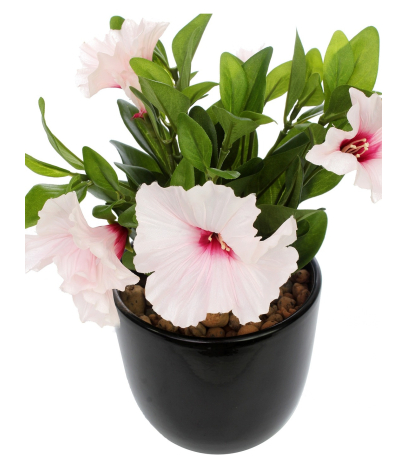 Pétunia artificiel rose blanc