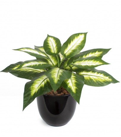 Mini dieffenbachia artificiel