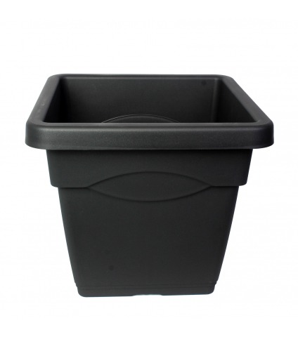 Pot jardinière carré gris anthracite