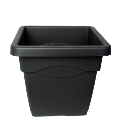 Pot jardinière carré gris anthracite