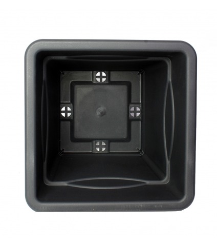 Pot jardinière carré gris anthracite