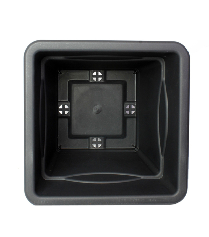 Pot jardinière carré gris anthracite