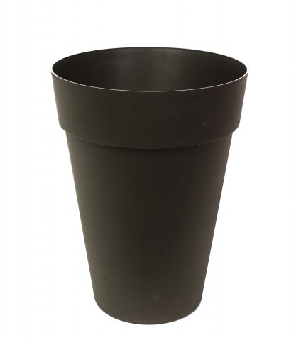 Pot rond haut anthracite