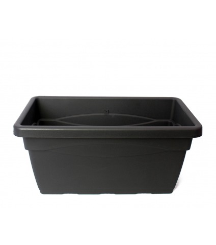 Grande jardinière grise anthracite