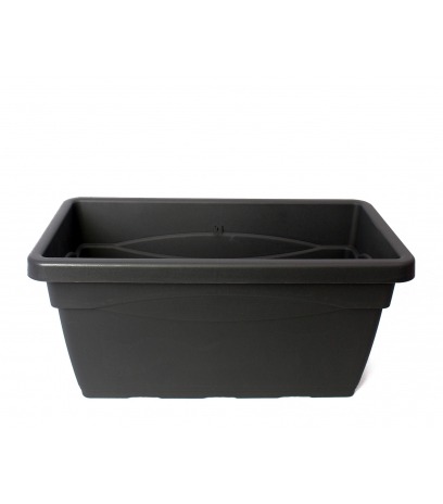 Grande jardinière grise anthracite