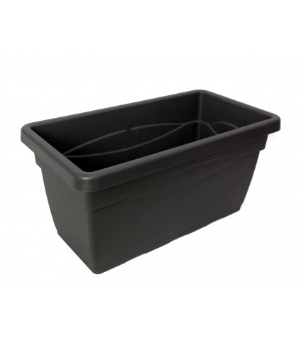 Grande jardinière grise anthracite