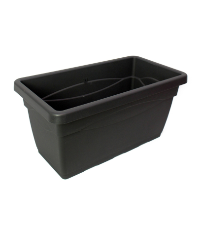 Grande jardinière grise anthracite