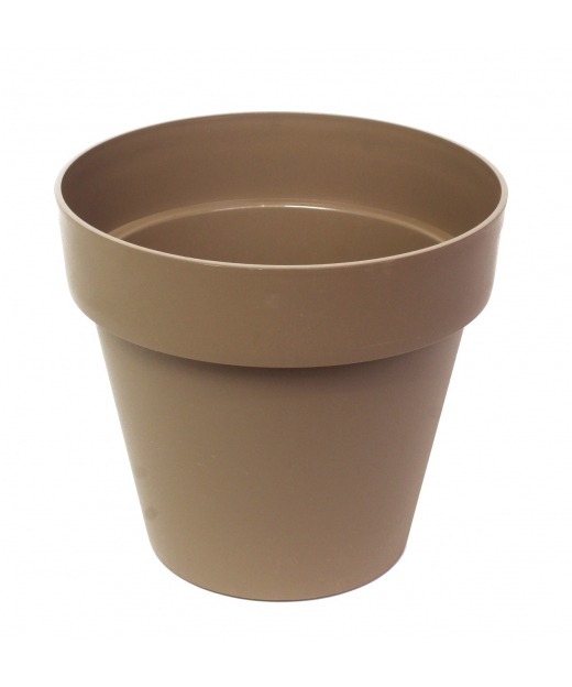 Pot rond taupe