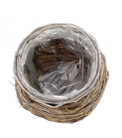 Panier rond en osier
