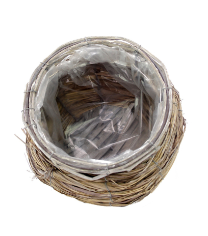 Panier rond en osier