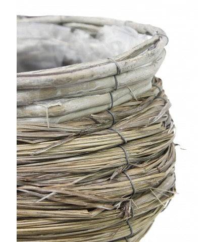 Panier rond en osier