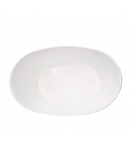 Jardinière blanche demi-lune