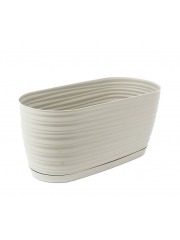 Jardinière zébrée gris clair