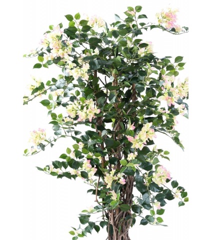 Bougainvillier artificiel blanc rose