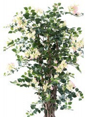 Bougainvillier artificiel blanc rose