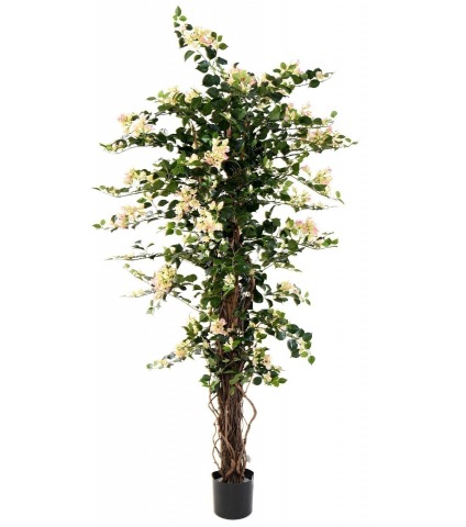 Bougainvillier artificiel blanc rose