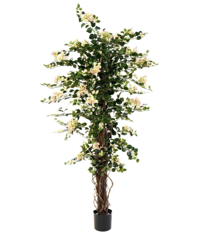 Bougainvillier artificiel blanc rose