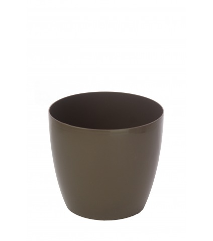 Pot plastique rond marron PRIMO